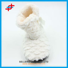 Custom Mute Cute Fluffy Bow Cotton Slippers Home Cotton Boots/Home Indoor Boots Soft House Slippers